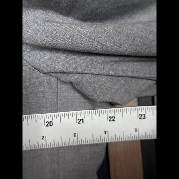 Banana Republic Blazer 44 Long Mens Gray Heather Tailored Slim Fit 2 Button Coat - Picture 4 of 11